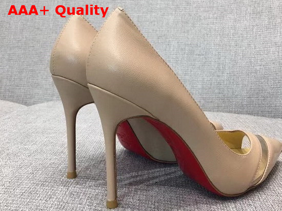 Christian Louboutin 17th Floor Patent Pvc 85mm Nude Replica