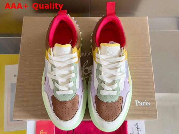 Christian Louboutin Astroloubi Sneaker Multicolor Suede Calf Leather Replica