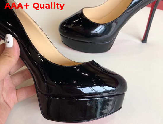 Christian Louboutin Bianca Platform Pump Black Patent Leather Replica