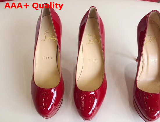 Christian Louboutin Bianca Platform Pump Red Patent Leather Replica