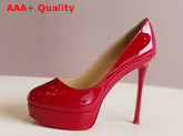 Christian Louboutin Bianca Platform Pump Red Patent Leather Replica