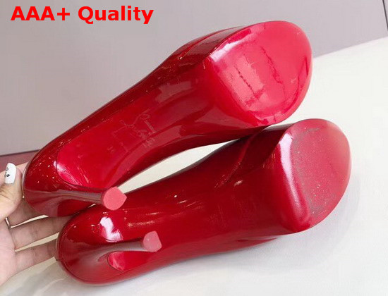 Christian Louboutin Bianca Platform Pump Red Patent Leather Replica