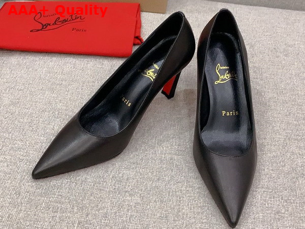 Christian Louboutin Condora 100mm Pumps in Black Nappa Leather Replica