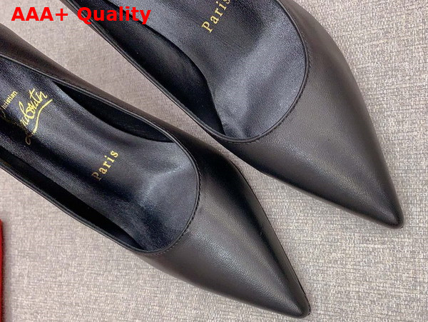 Christian Louboutin Condora 100mm Pumps in Black Nappa Leather Replica