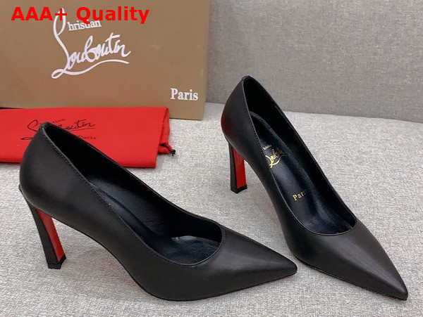 Christian Louboutin Condora 100mm Pumps in Black Nappa Leather Replica