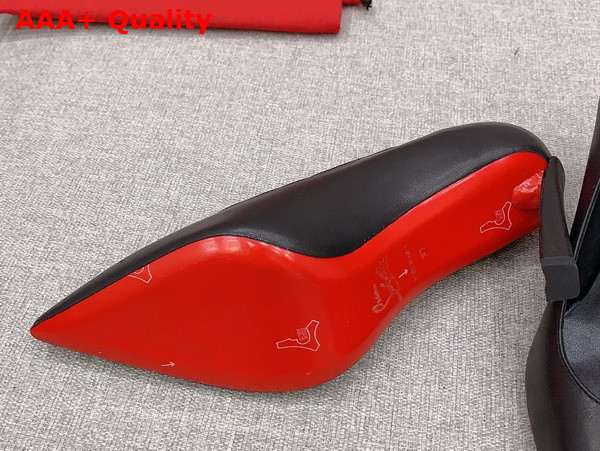 Christian Louboutin Condora 100mm Pumps in Black Nappa Leather Replica