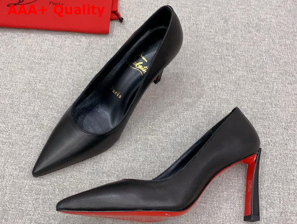 Christian Louboutin Condora 100mm Pumps in Black Nappa Leather Replica