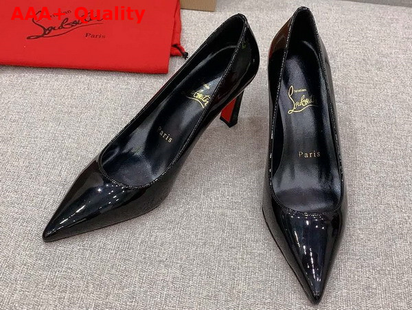 Christian Louboutin Condora 100mm Pumps in Black Patent Calf Leather Replica