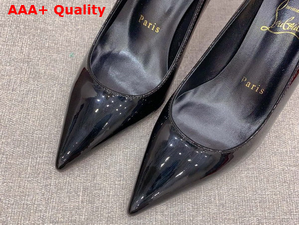 Christian Louboutin Condora 100mm Pumps in Black Patent Calf Leather Replica