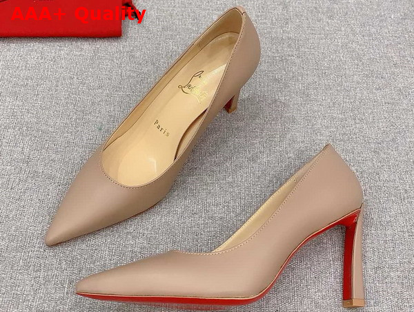 Christian Louboutin Condora 100mm Pumps in Blush Nappa Leather Replica