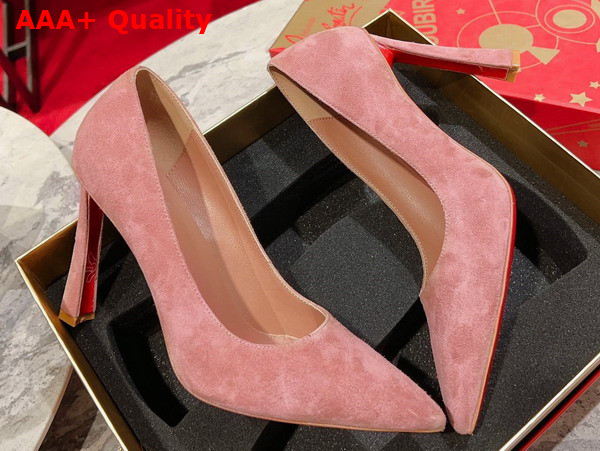 Christian Louboutin Condora 85 mm Pumps Veau Velours Tornado Pink Replica