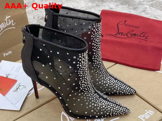 Christian Louboutin Constella Bootie Black Strass Replica