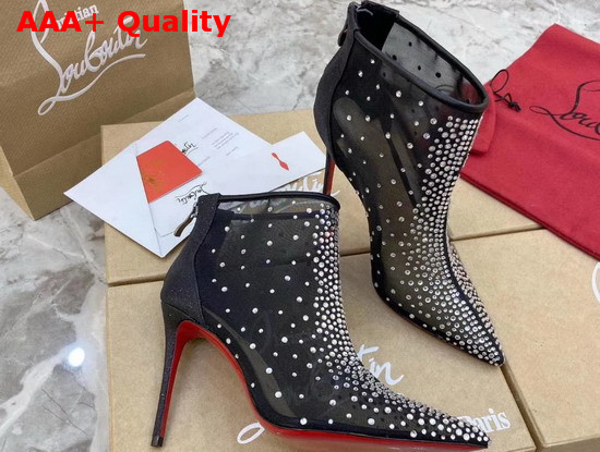 Christian Louboutin Constella Bootie Black Strass Replica