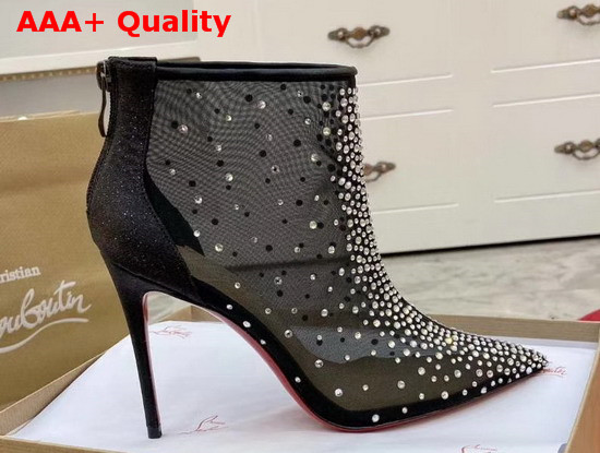 Christian Louboutin Constella Bootie Black Strass Replica