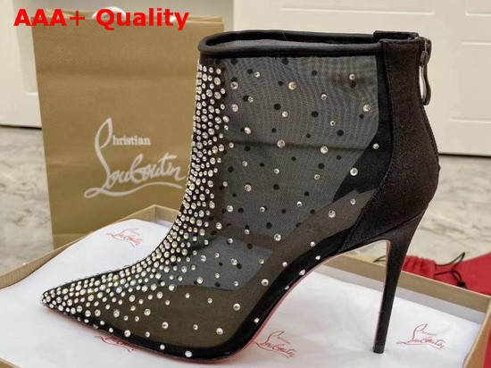 Christian Louboutin Constella Bootie Black Strass Replica