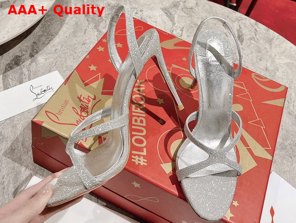 Christian Louboutin Emilie Sandal in Silver Replica