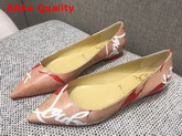 Christian Louboutin Flat Shoes with Loubi Kraft Replica