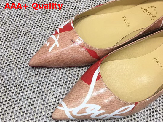 Christian Louboutin Flat Shoes with Loubi Kraft Replica