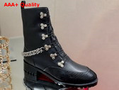 Christian Louboutin Horse Guarda Black Silver Replica