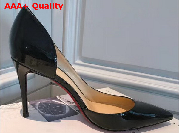 Christian Louboutin Iriza Patent 100mm Black Patent Leather Replica