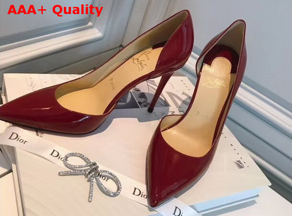 Christian Louboutin Iriza Patent 100mm Red Patent Leather Replica