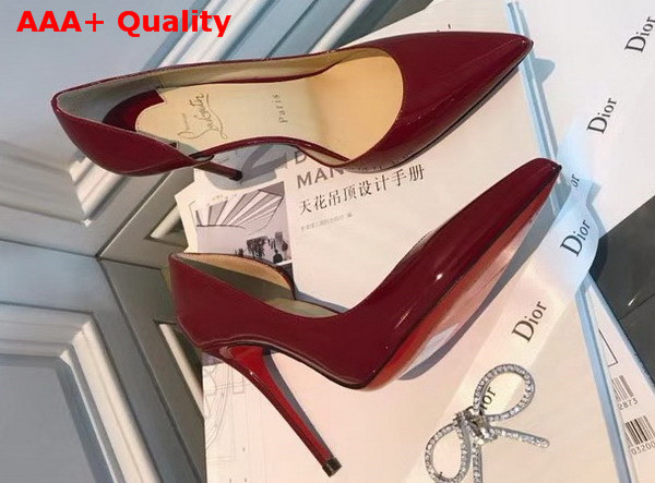 Christian Louboutin Iriza Patent 100mm Red Patent Leather Replica