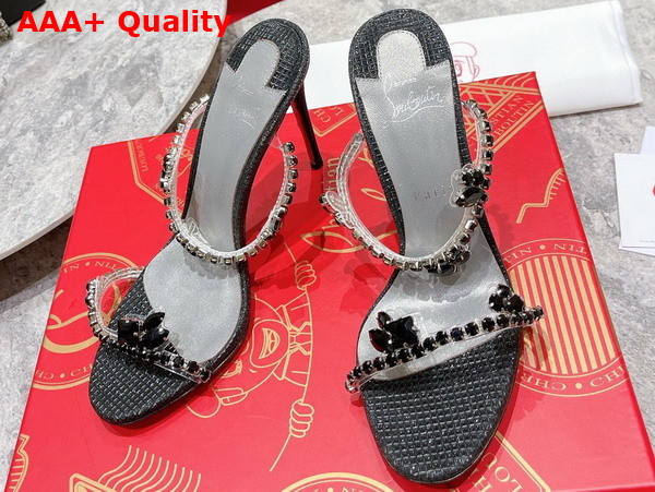 Christian Louboutin Just Queen Sandal in Black Replica