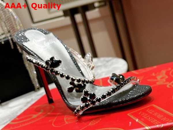 Christian Louboutin Just Queen Sandal in Black Replica