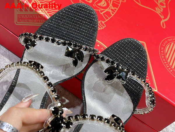 Christian Louboutin Just Queen Sandal in Black Replica