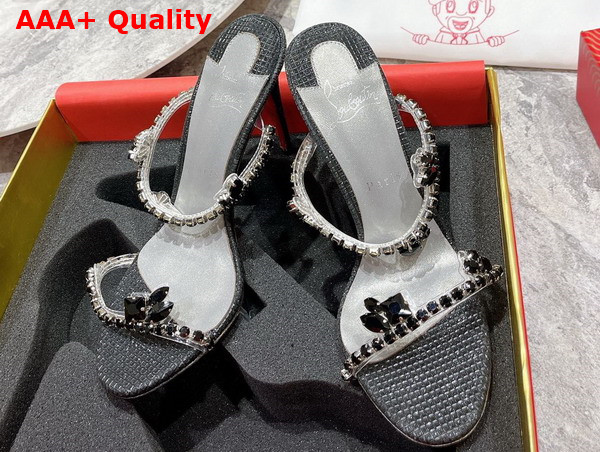 Christian Louboutin Just Queen Sandal in Black Replica