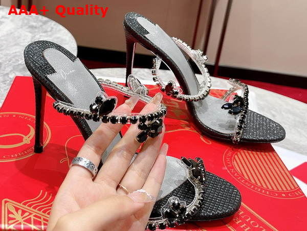 Christian Louboutin Just Queen Sandal in Black Replica