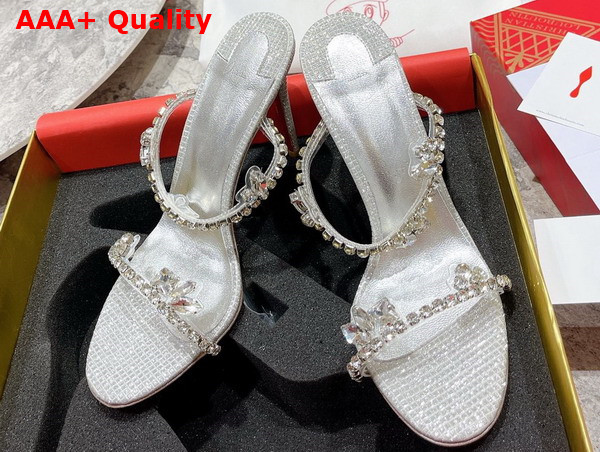 Christian Louboutin Just Queen Sandal in Silver Replica