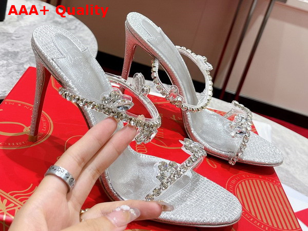 Christian Louboutin Just Queen Sandal in Silver Replica