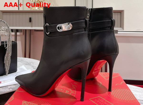 Christian Louboutin Lock So Kate Booty Black Calf Leather Replica