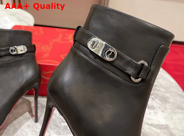 Christian Louboutin Lock So Kate Booty Black Calf Leather Replica