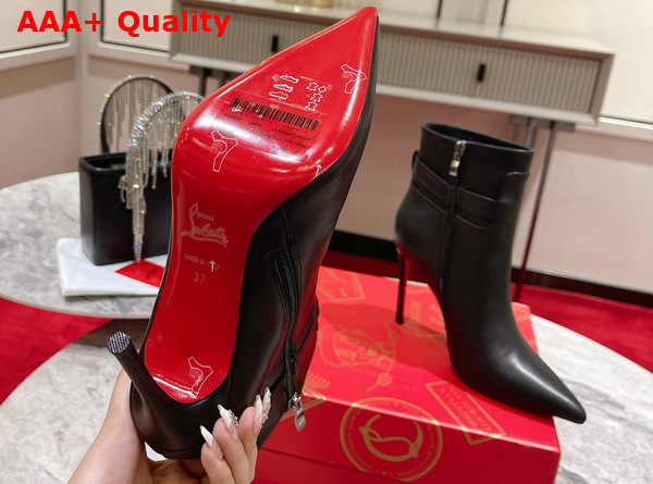 Christian Louboutin Lock So Kate Booty Black Calf Leather Replica