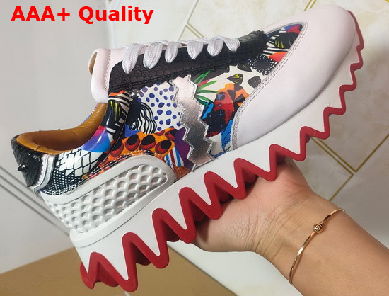 Christian Louboutin Loubishark Flat Multicolor Calf Leather Replica