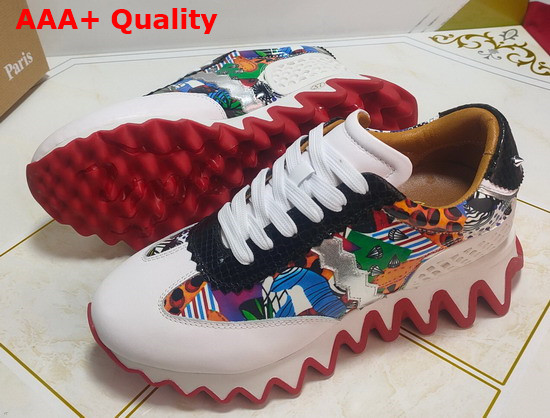 Christian Louboutin Loubishark Flat Multicolor Calf Leather Replica