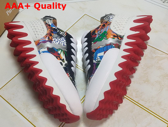 Christian Louboutin Loubishark Flat Multicolor Calf Leather Replica