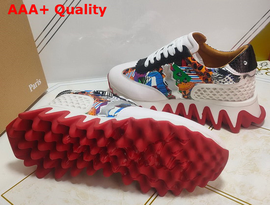 Christian Louboutin Loubishark Flat Multicolor Calf Leather Replica