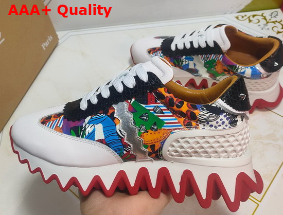 Christian Louboutin Loubishark Flat Multicolor Calf Leather Replica