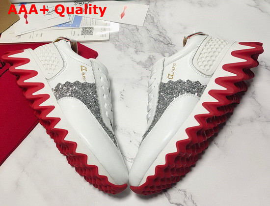 Christian Louboutin Loubishark Flat White Calf Leather Replica