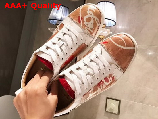 Christian Louboutin Louis Woman Loubi Sneaker Kraft Pvc Replica