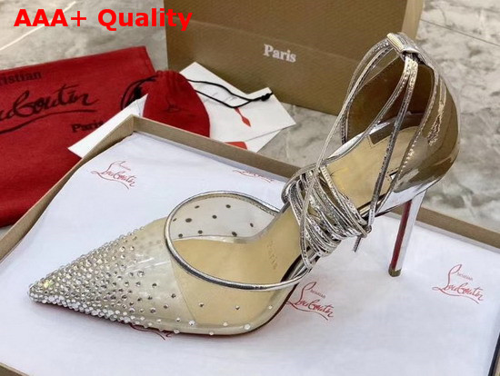 Christian Louboutin Maia Labella Pump Silver Specchio Laminato Replica