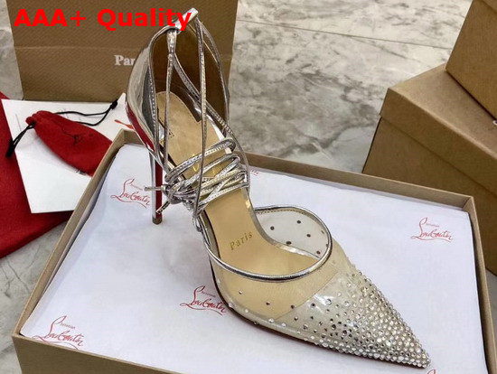 Christian Louboutin Maia Labella Pump Silver Specchio Laminato Replica