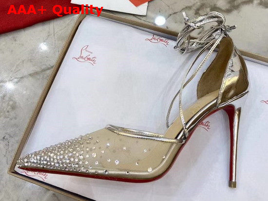 Christian Louboutin Maia Labella Pump Silver Specchio Laminato Replica