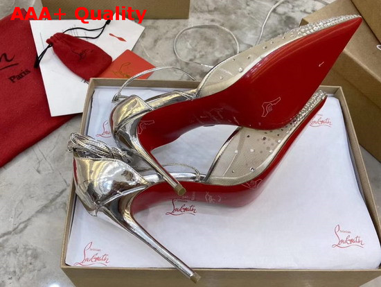 Christian Louboutin Maia Labella Pump Silver Specchio Laminato Replica