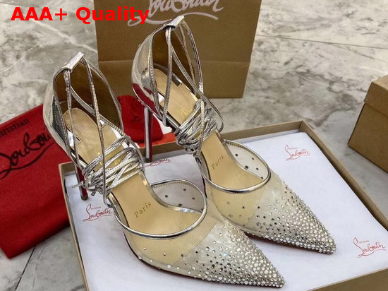 Christian Louboutin Maia Labella Pump Silver Specchio Laminato Replica