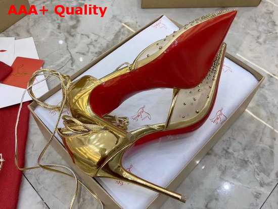 Christian Louboutin Maia Labella Pump Version Gold Specchio Brosse Replica