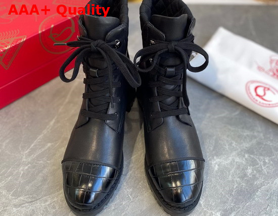 Christian Louboutin Mayr Boot Black Calf Replica